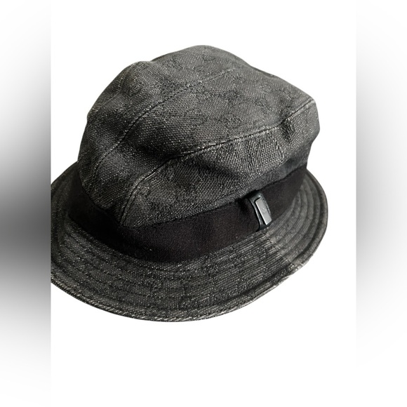 GUCCI GG Pattern Denim Cotton Bucket Hat size M main image 7